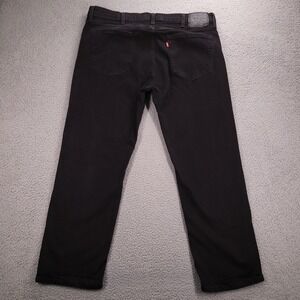 LEVIS 559 Jeans Mens 39x29 (Tag 40x30) Relaxed Straight Fit Black Wash Denim